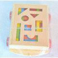 Brand New Kids Education Blocks, 30 peças de blocos de madeira para crianças, Handmade Colorful Baby Blocks